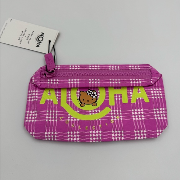 Aloha Collection x Hello Kitty x  Le Tour Bag & 2 2 Pouch Set - Picture 6 of 11